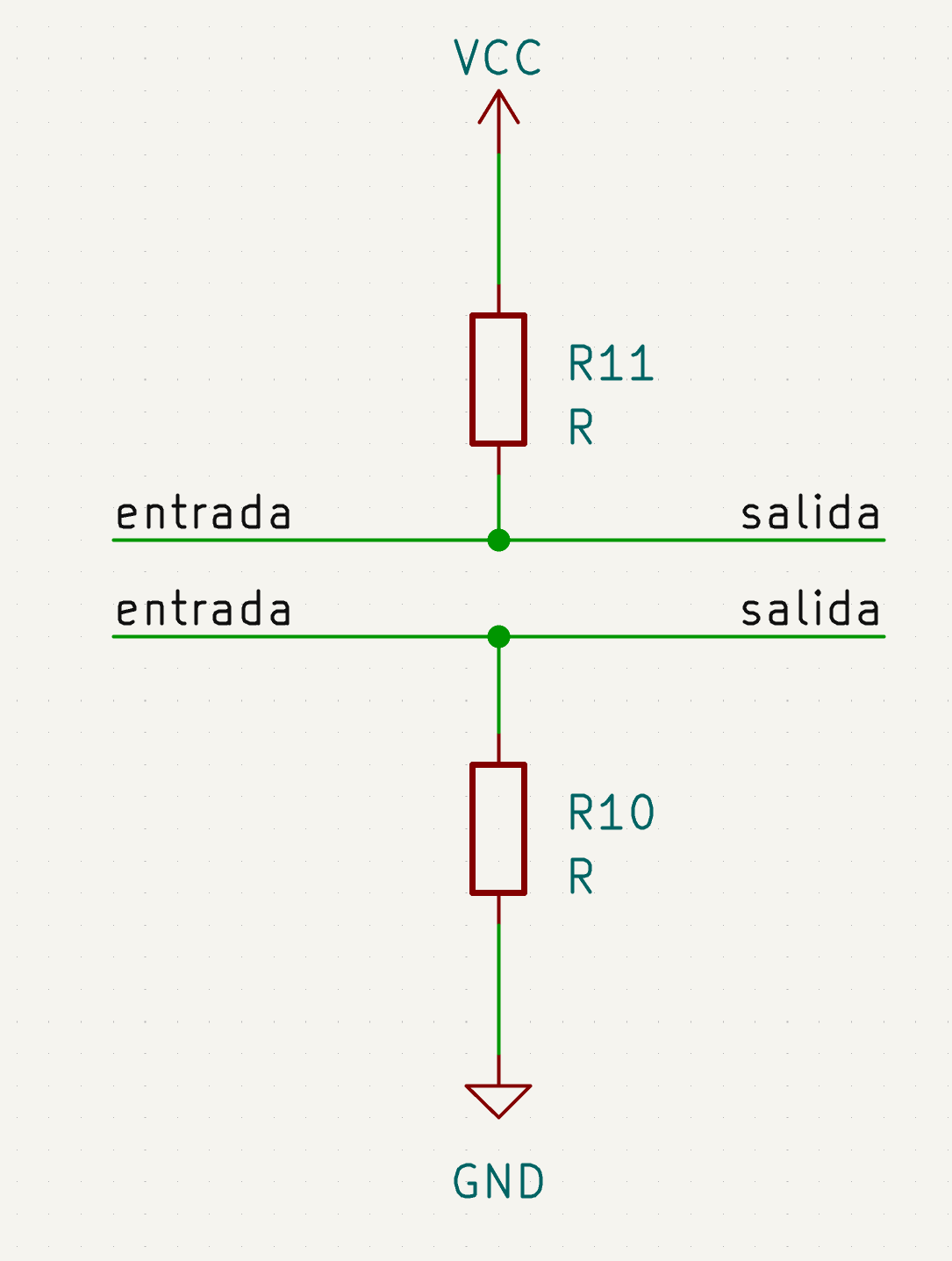 Pullup, arriba, y pulldown, debajo.