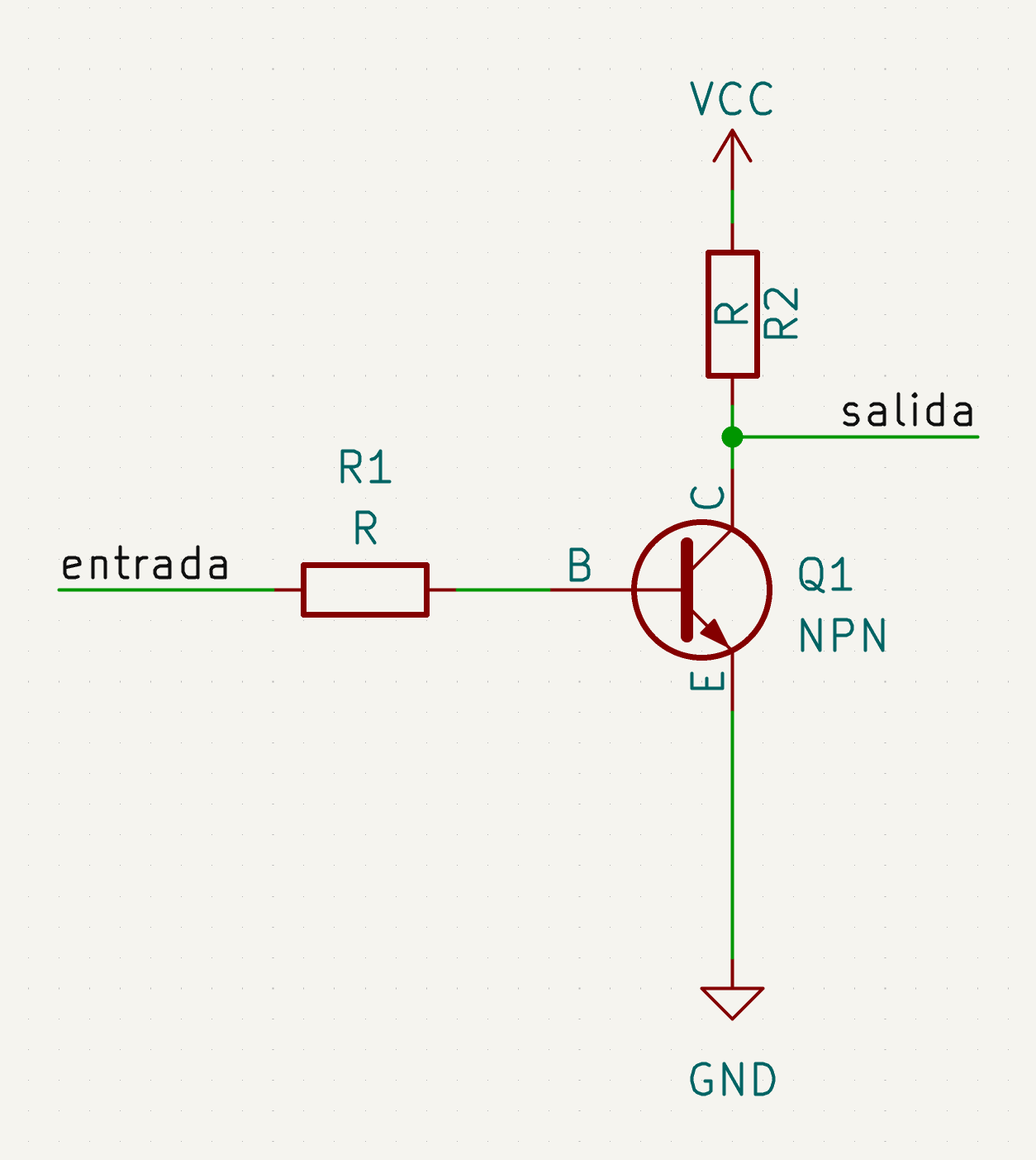 Inversión de señales con transistores BJT NPN y PNP