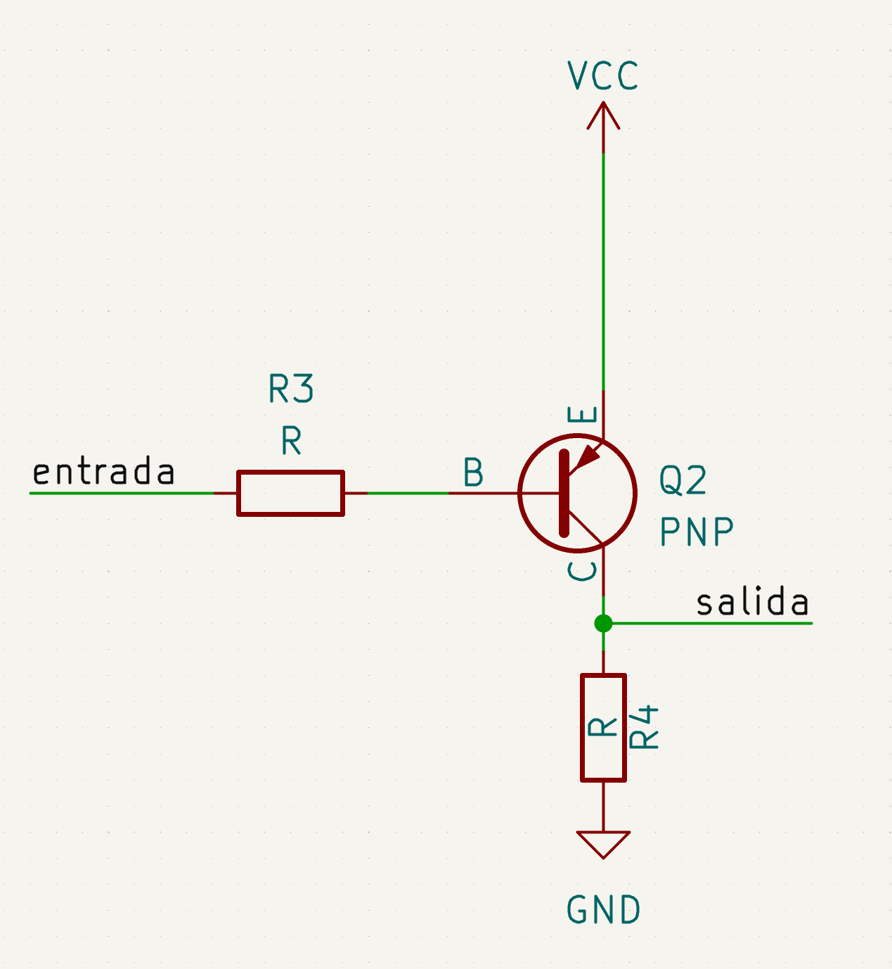 Inversión de señales con transistores BJT NPN y PNP