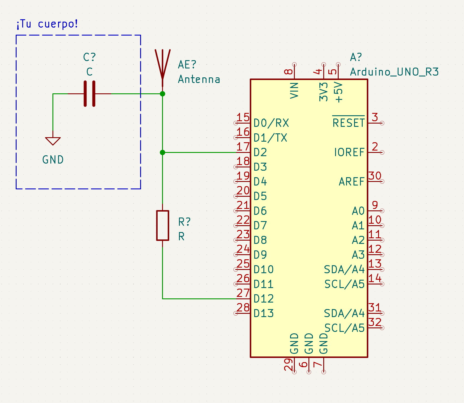 Añade un sensor capacitivo a tu Arduino con 2 cables y una resistencia, sin módulos.